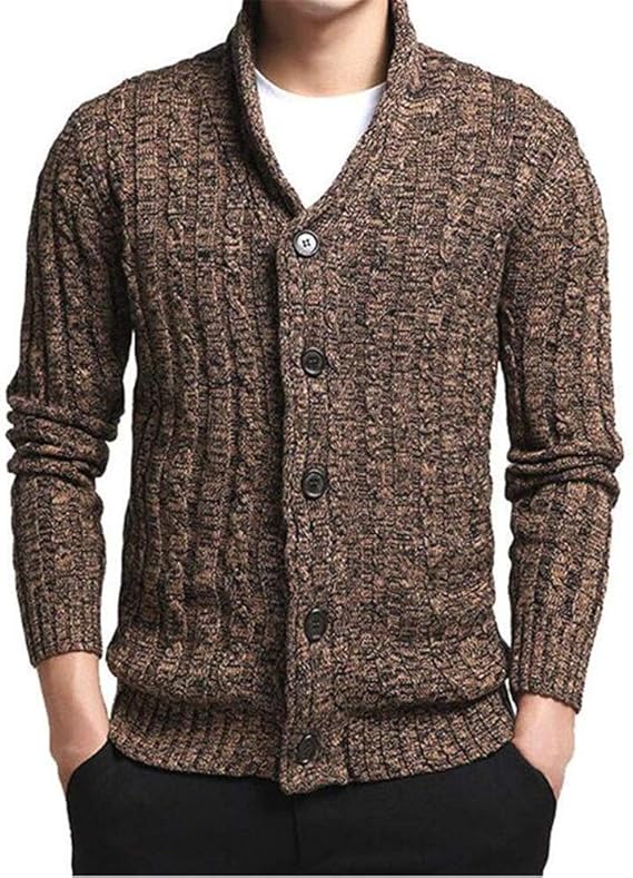Amazon Lisa Pulster カーディガン メンズ ジャケット アウター ニット セーター トップス ボタン カジュアル 春秋冬 カーディガン 通販