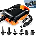 Karltion 20PSI Paddle Board Pump-Portable Electric SUP Air Pump, Dual Stage Inflation & Deflation SUP Pump, 110W Paddleboard Pump with Auto-Off Function & 12V DC Car Connector for Paddle Board, Kayaks