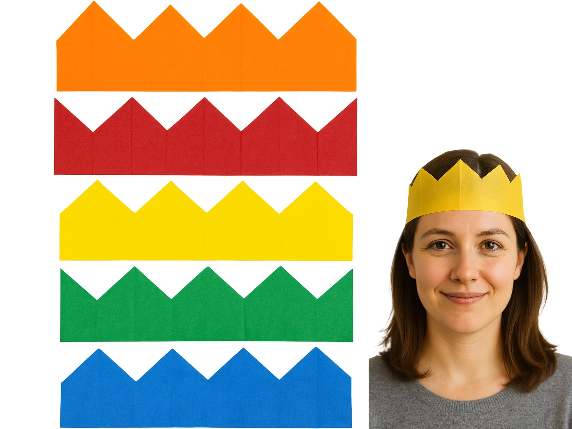 Storm&Lighthouse 100x Christmas Crackers Hats Tissue Paper Crown DIY Cracker Make Your Own Crackers Christmas Cracker Fillers Party Hats