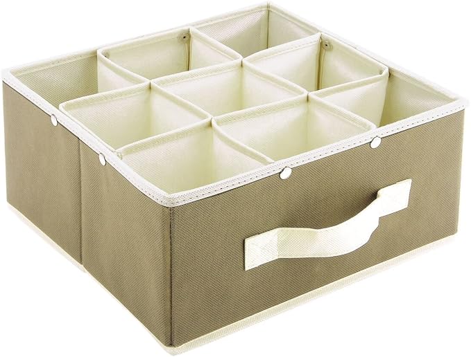 DiamondHome Collapsible Storage Cube with 9 Compartments