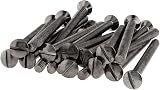 EVOGES M3.5 x 50mm Raised Countersunk Slotted Electrical Screw Pack of 20 Black view 7