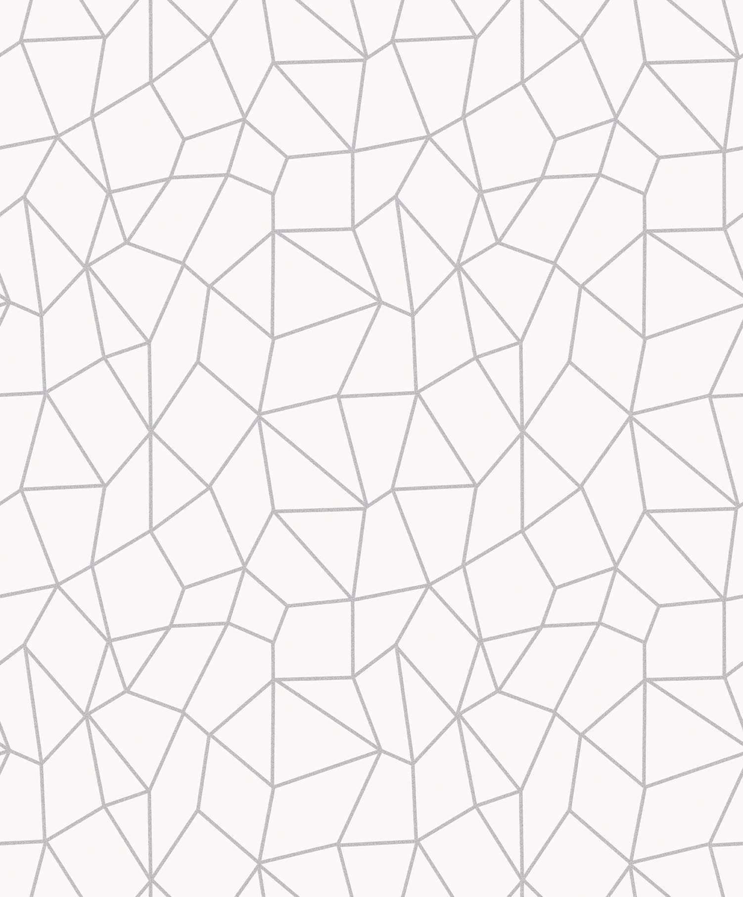 Galerie G67699 Special FX Glitter Web Design Wallpaper, Ivory/Silver, 10m x 53cm