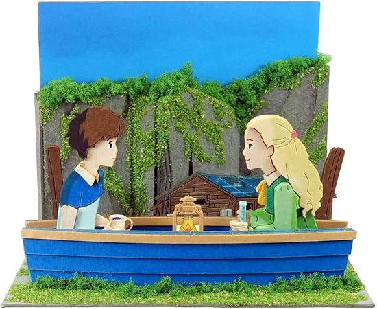 Amazon さんけい スタジオジブリmini 思い出のマーニー 夜のピクニック ペーパークラフト Mp07 112 ペーパーアート 通販