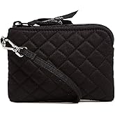 Vera Bradley Women's Cotton Clip and Zip Mini Pouch Wallet