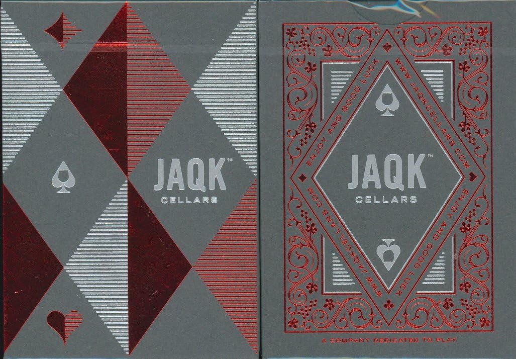 JAQK Playing Cards in Red