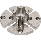 Woodlathe Chuck BMT-J6026 Spigot Jaws, Non-serrated for Woodturning Lathe Chucks, dovetail-shaped outer sides and non-serrated inner sides, Compatible with Super NOVA 2, G3.