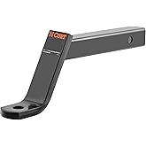 CURT 45280 Class 3 Trailer Hitch Ball Mount | Fits 2 Inch Receiver, 7,500 lbs GTW, 6 Inch Drop, 4 Inch Rise, 1 Inch Ball Hole, 14-1/4 Inch Length