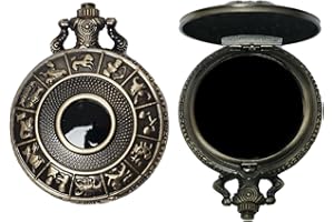 AGERYU Obsidian Scrying Mirror, Natural Healing Crystal Obsidian Mirror with Bag, for Divination, Meditation, Healing, Feng Shui (Pocket Watch-3)