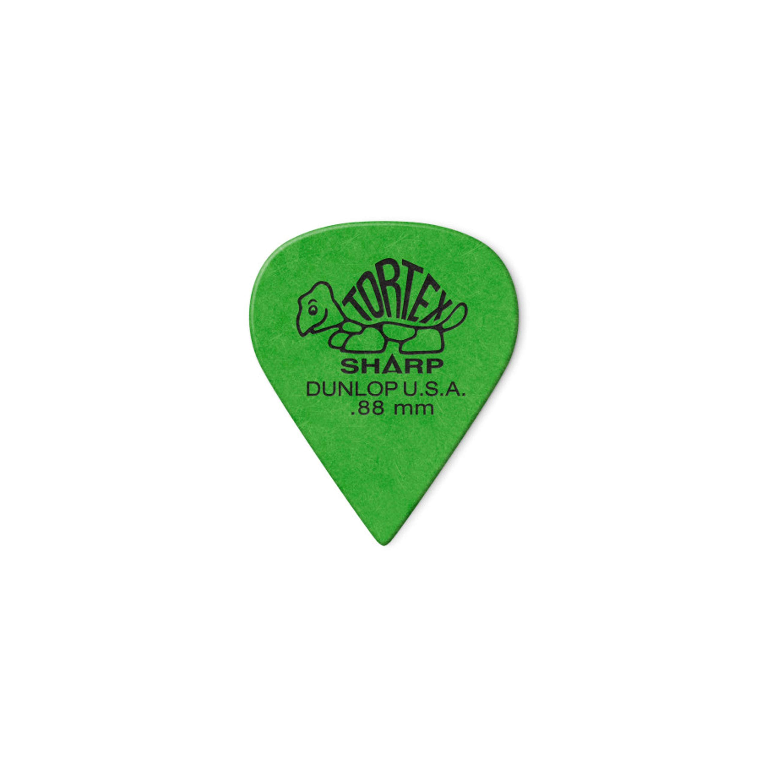 Dunlop Tortex Sharp 088 Green (Pack of 12)