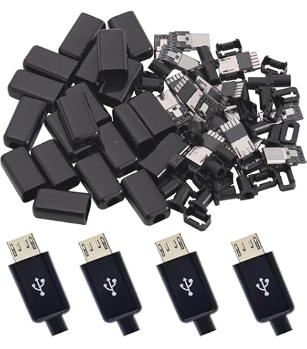 40 Unidades USB Tipo B Estándar Micro Puerto Conector De