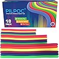 PILPOC Unbreakable Monkey Noodles Super Stretchy String Sensory Silent Fidget Toy - for Increased Focus, Released Stress, Anxiety, Sensory Kids & Adults, ADHD, Autism (18 Pack) Ramen Monkey Noodle