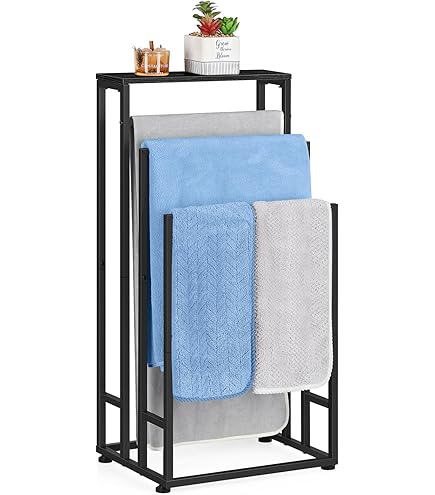 Porte-Torchons Porte-Serviettes 3 Niveaux Porte-Serviettes De Bain