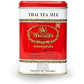 Number One Original Thai Tea Bags Red Label for Iced Tea, Milk Tea or Boba Tea Beverages, Restaurant-favored Traditional Brand from Thailand with Mild Earthy Taste (0.14oz x 50 Tea Bags)