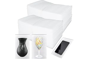 AFROX 100Pack Cushion Foam Pouches, 6''x10'' Packing Cushioning Supplies for Moving, 0.5MM Thick Foam Wrap Pouches Protect Fragile Items, Foam Padding for Packaging Dishes/China/Book/Photo Frame