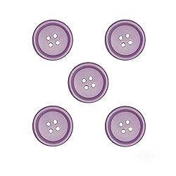 Libiline 100pcs Resin Button Solid Color 4Holes