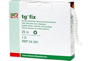 Lohmann & Rauscher tg Fix Net Tubular Bandage, Elastic Net Wound Dressing, Bandage Retainer for Small Extremities, Size B (40.0cm Wide x 25m Long When Stretched)
