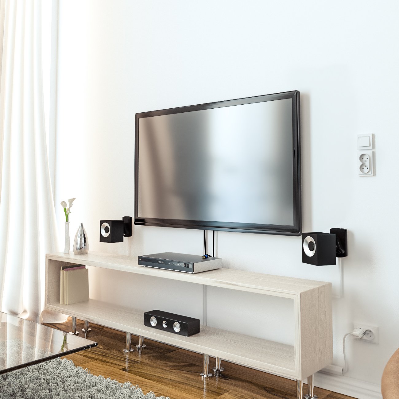 tilting center speaker mount