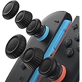 JSAUX Thumb Grips for Nintendo Switch 2/Steam Controller/ROG Xbox Ally X | Black, 3Pairs(6pcs), Thumb Grip Caps, Ergonomic Design, Enhanced Gaming Grip, Comfortable &amp; Durable, Joycon Stick Cover