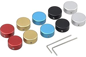 YunmoTree Pedal Footswitch Topper with 3 Screws,Guitar Effect Foot Nail Cap,10PCS