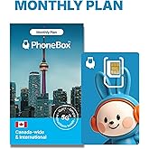 PhoneBox Canada Monthly SIM Card with International Calls! | Choose from 75GB, 100GB, or 120GB | No Contracts! Affordable Pla
