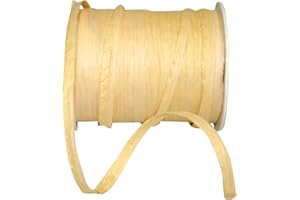 Reliant Ribbon Paper Raffia Ribbon, 1/4 Inch X 100 Yards, Natural