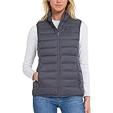 Spyder Womens Puffer Vest - Lightweight Sleeveless Puffer Vest Women - Cozy Fall Fashion Warm Quilted Jackets for Women