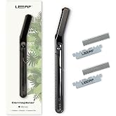 Leaf Shave Dermaplaner - Reusable Dermaplane Razor for Women - Mercury | All-metal exfoliating tool, includes precision clip and two refills