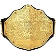 Big Gold Championship Title Replica - World Heavyweight Championship Replica - Adult Wrestling Belt Leather Adjustable Strap Champ Belts