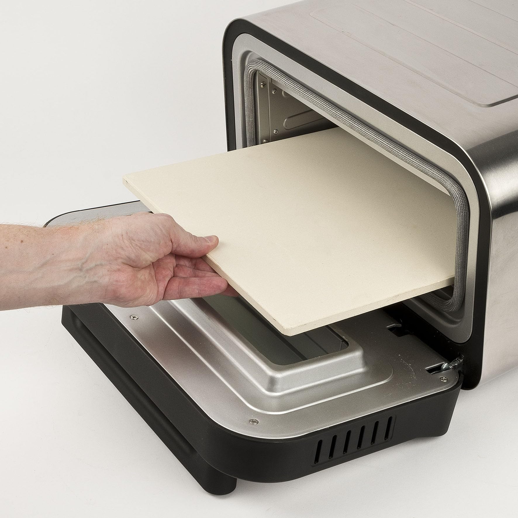 G3 Ferrari G10204 Pizza Pro 2 Minuten, 1700 W, Erreicht bis zu 450 °C, kalte Wände, Kochen in 2 Minuten, digitales Display mit 6 Programmen, Schamottstein, Zubehör und Rezeptbuch im Lieferumfang 8