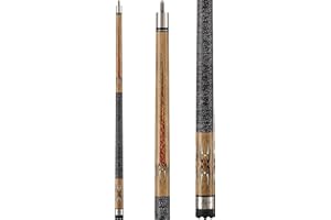 Viper Sinister 58" 2-Piece Billiard/Pool Cue, Natural Ash with Amber/Black Points