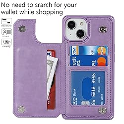 Cavor for iPhone 14 Plus Case Wallet with Card