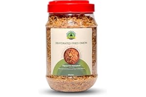 Buddha Spices Inc. Dehydrated White Fried Onion - Fried with Palm Oil - 500g (18 oz) - Fried Onion - Convenient and Long-Last