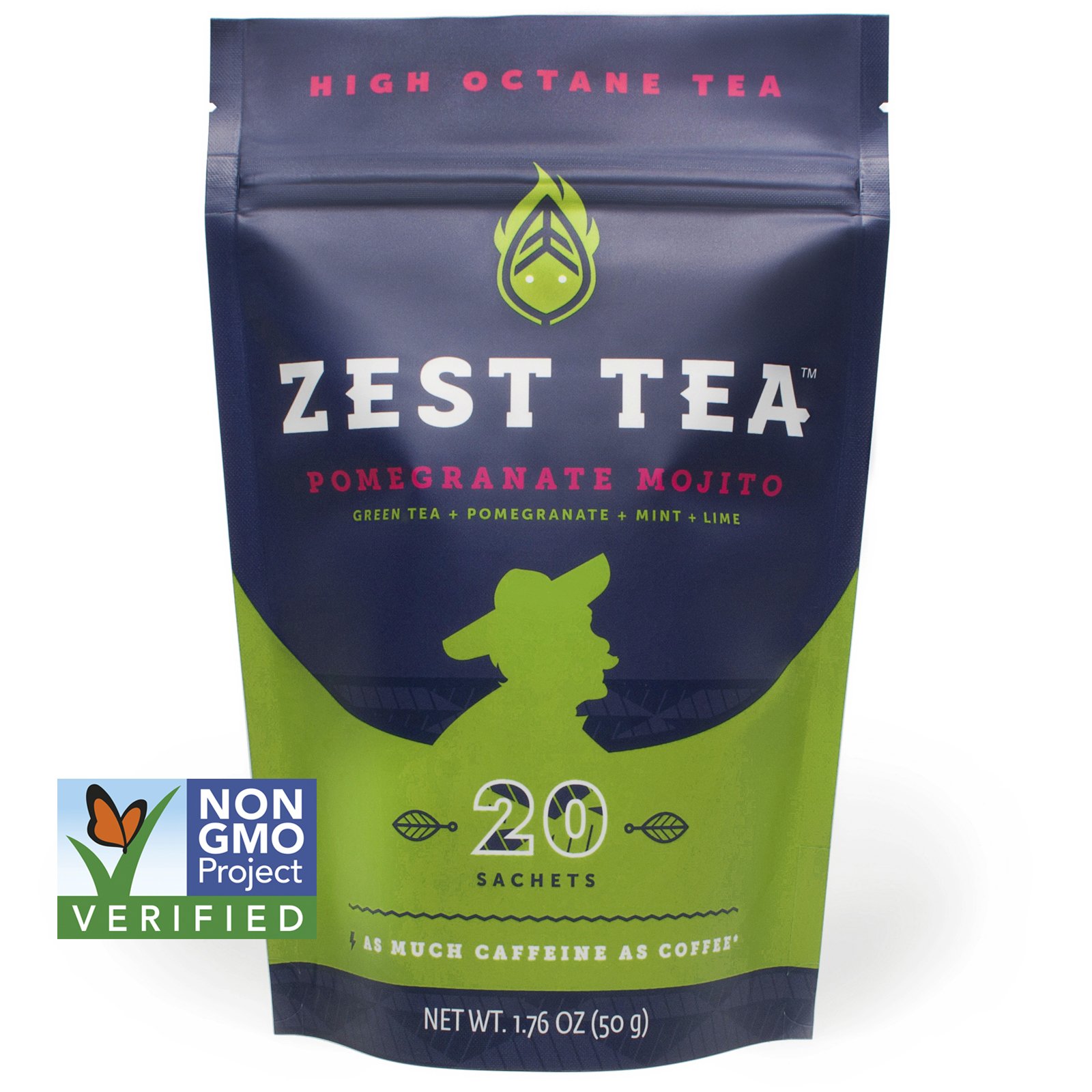 Zest Energy Tea Ultimate Sampler (4Pack) Premium High Caffeine Blends
