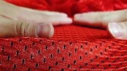 Pico Textiles 1 Yard – Red Polyester Football