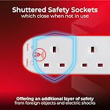 Masterplug Six Socket Extension Lead 2m Surge Protected 13A BS1363-2 view 4