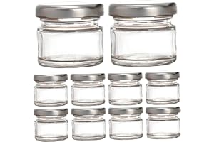 Ink Well for Dip Pen, 10Pcs Inkwell Sealed Mini Glass Bottles 25ml Clear Ink Bottle Containers with Screw Lids for Oblique Ni