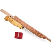 Rapala Fish 'n Fillet Knife, 6 Inch Stainless Steel with Sheath | Fish Cleaning Knife, Freshwater &amp; Saltwater Fishing, Razor Sharp Blade, Comfort Grip, Bass, Walleye, Trout, Pike, Panfish