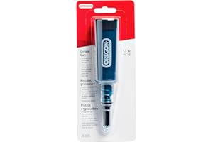 Oregon Grease Gun for Chainsaws, Pre Loaded All Purpose Lubricant, Easy Refill, Universal for Most Makes/Models of Saw Chains and Cutters (26365), Black