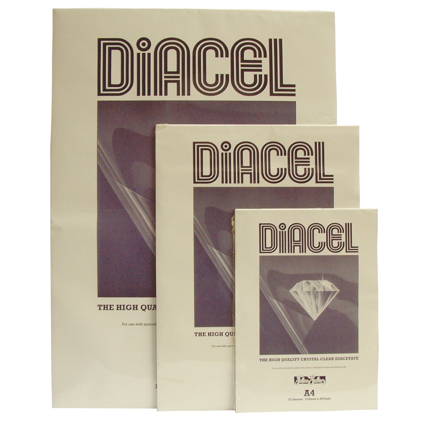 Diacel Film Acetate Roll, Clear, 1220mm x 10m, 115 Microns, For Use With Specialised Markers, Film Colours And Chinagraph, Crystal Clear Film