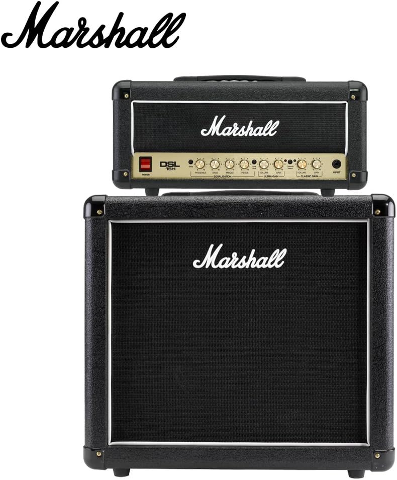 Marshall DSL15H 15W All-Tube Guitar Amp Head & MX112 Guitar Speaker Cabinet