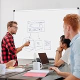 VIZ-PRO Whiteboard 110 x 75 cm 2 Pack with Frame and Pentray view 7