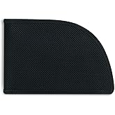 ROGUE WALLET Genuine Leather Interior - Outer Ballistic Nylon Wallets for Men - RFID Protected Front-Pocket Wallet w/ 3 Card Slots, Plastic ID Slot - Gift for Men (Black)