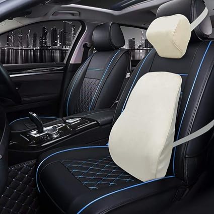 Allextreme Exmfcc1 Car Seat Back Lumbar Waist Support Cushion