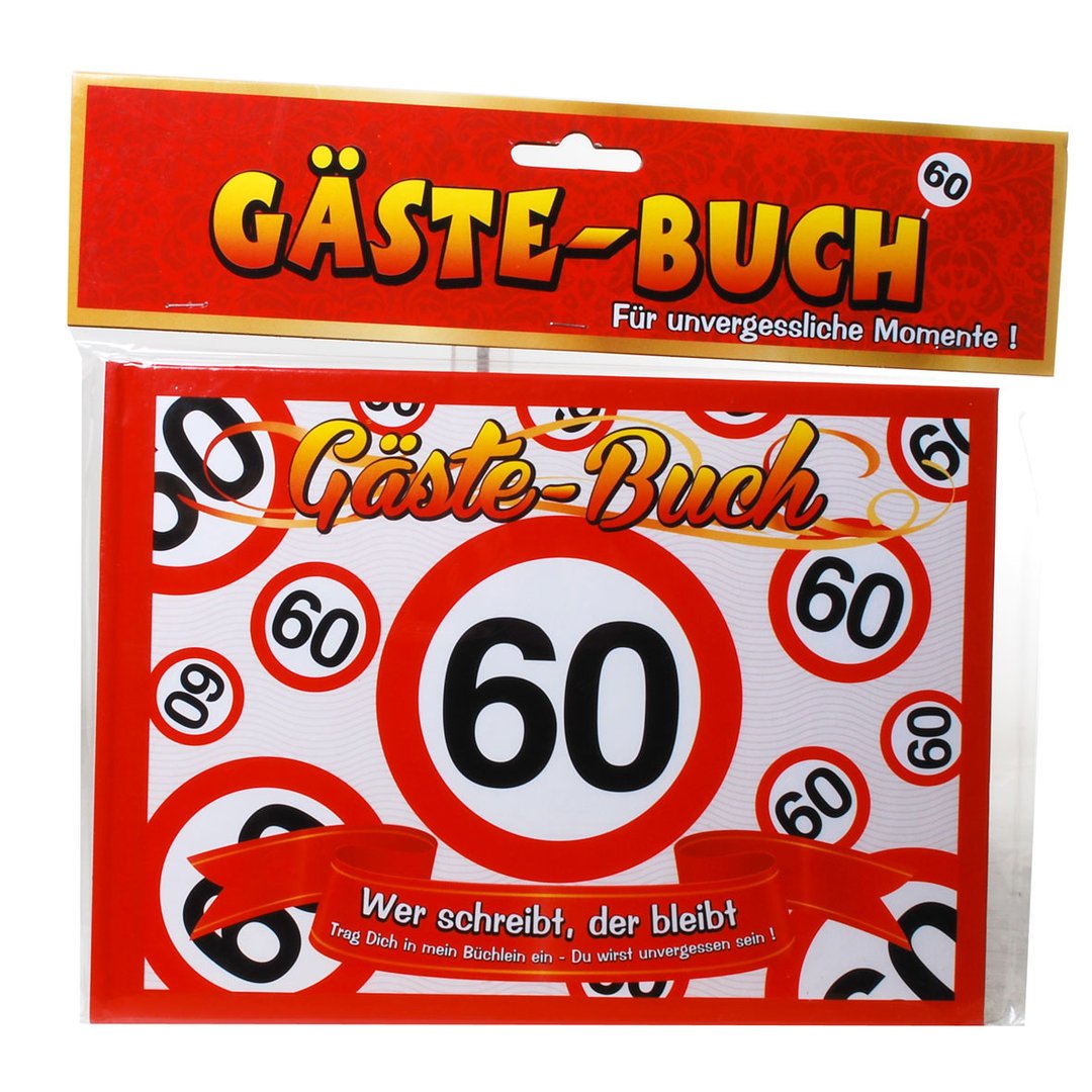 Udo Schmidt Birthday guest book 60 years traffic sign guest book
