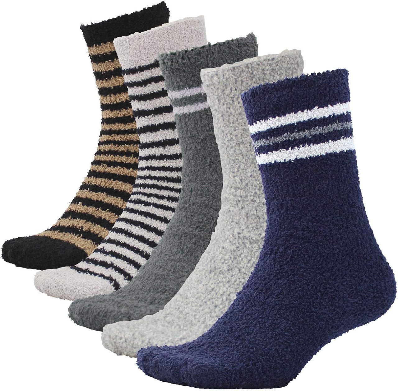 もこもこ靴下 メンズ ルームソックス モコモコ ソックス 冬 5足セット 厳選5足セット 靴下 レッグウェア 通販 Amazon