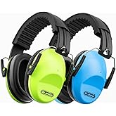 Dr.meter Noise Cancelling Headphones For Kids 2PACK, 27.4SNR Kids Ear Protection Ear Muffs for Toddler Hearing Protection, Noise Reduction Earmuffs for Fireworks, Monster Jam, Autism Sensory, Focus
