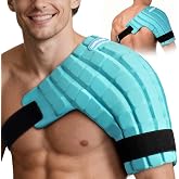 Comfcube Shoulder Ice Pack Wrap, 2 Hours Rotator Cuff Cold Therapy | Flexible Shoulder Ice Pack for Injuries Reusable, Long Lasting Cold Pack for Tendinitis, Surgery, Swelling