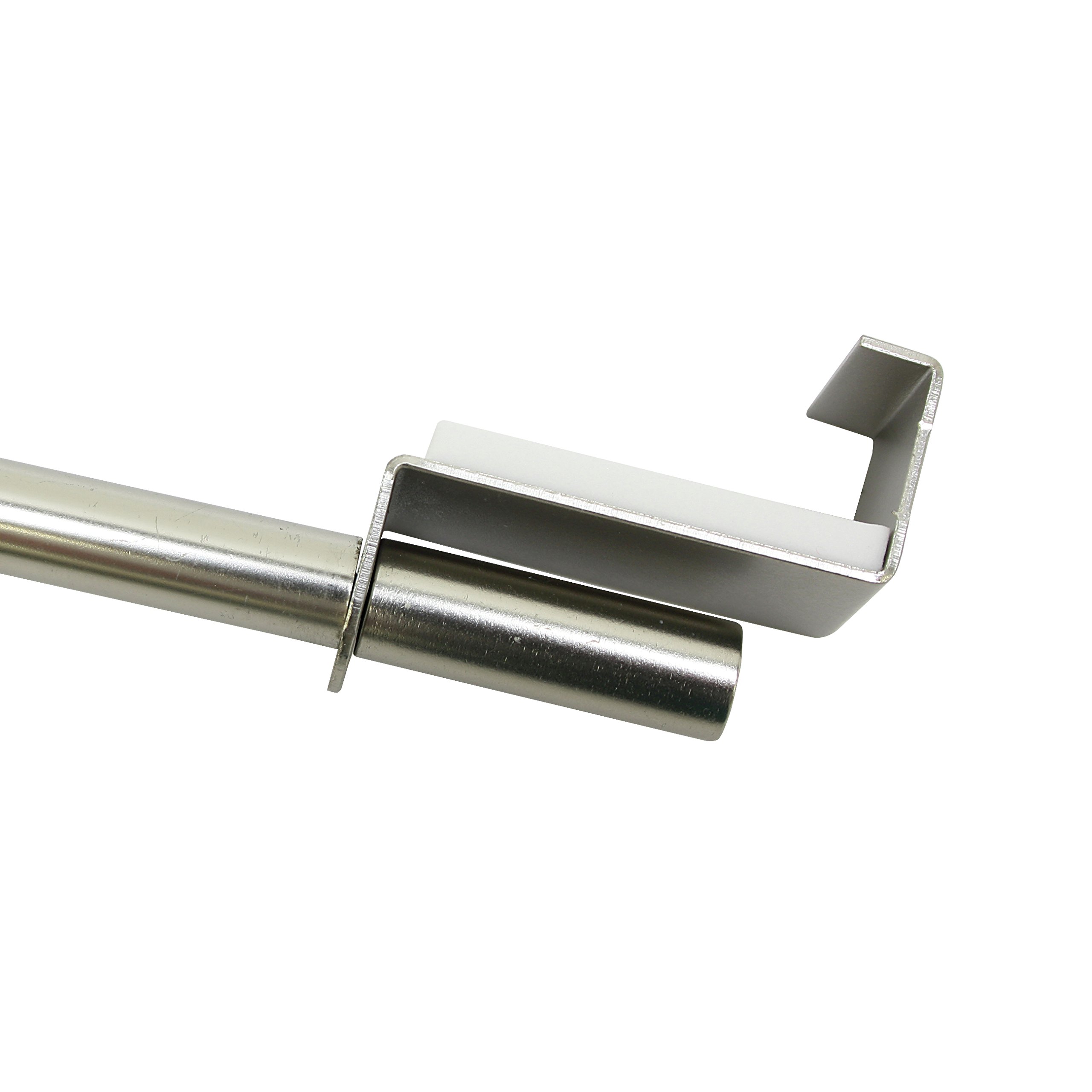 Gardinia Tension Sash Rod, Extendable, Drill- and Screw-less Assembly, 9 mm Diameter, 40-60 cm Long, Metal, Titanium — image 1
