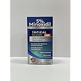 5% Minoxidil Hair Growth for Men and Women: Extra Strength Beard Regrowth Treatment Serum with Minoxidil and Biotin for Thinning Hair Loss to Grow Thicker Fuller 60ml 1 Bottle