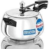 Hawkins 5 Litre Contura Pressure Cooker, Stainless Steel Inner Lid Cooker, Handi Cooker, Induction Cooker, Silver (SSC50)